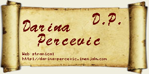Darina Perčević vizit kartica